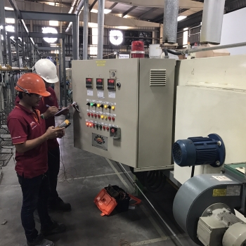 During-burner-inspection on preventive maintenance schedule :  Furnace Engineer by CHS-ASIA Col.,LTD