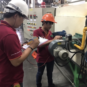 During-burner-inspection on preventive maintenance schedule :  Furnace Engineer by CHS-ASIA Col.,LTD